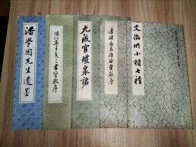 5册合售：文征明小楷七种、唐褚遂良雁塔圣教序、九成宫醴泉铭、怀仁集王羲之书圣教序、潘学固先生遗墨