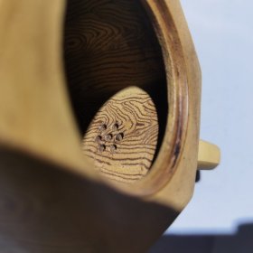 黄段泥紫砂壶 六方壶