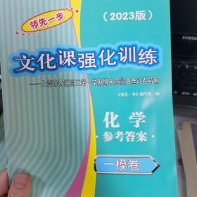 正版全新2023版领先一步高考一模卷 化学 文化课强化训练 高考一模卷化学试卷+答案 上海市高三第一学期期末质量抽查试卷高中习题 中西书局