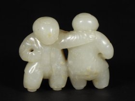 和田玉童子雕件