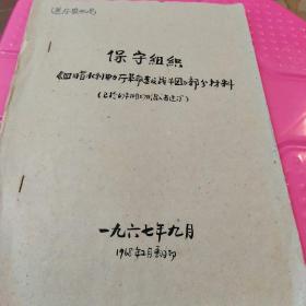 四川省水利电力厅革命战斗团部分材料