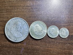 南非1963.64年版银币4枚 500银