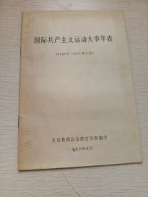 国际共产主义运动大事年表（1848--1975年5月）