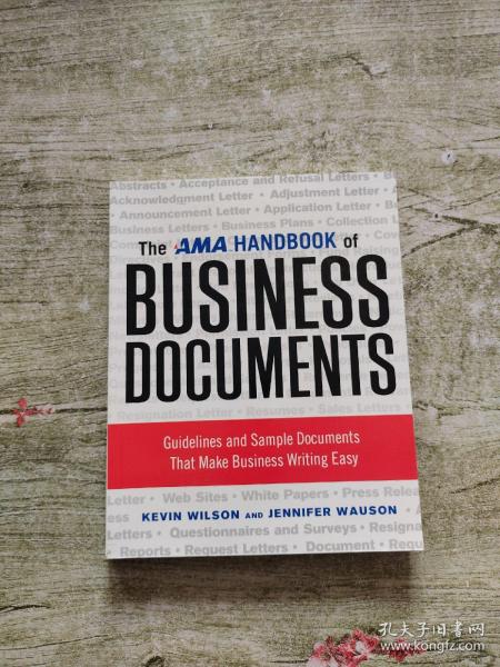 The AMA Handbook of Business Documents