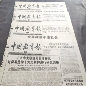中国教育报2002年11月17-18-19-20（四份不缺版）