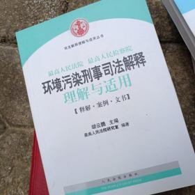 司法解释理解与适用丛书：最高人民法院、最高人民检察院环境污染刑事司法解释理解与适用