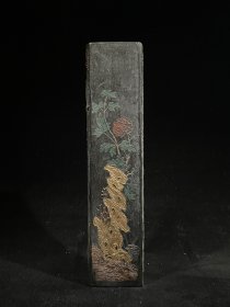 正宗徽州大富贵墨柱，重约447g，22.8×5.3×2.6cm，可以用的墨