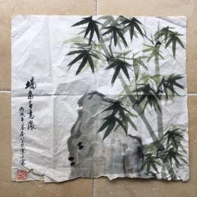 周壁岚（寒石）国画作品一幅【保真】有可能半张