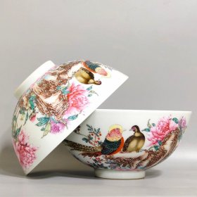 清代雍正锦上添花碗