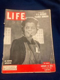 1951年1月美国生活杂志，Life Magazine ：法军总参谋长，西欧联军司令塔西尼在印支，印支流域的人文介绍，美国防空。