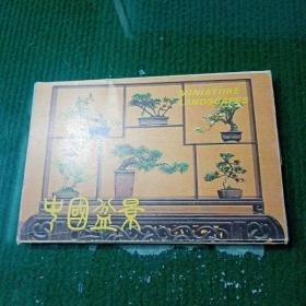 中国盆景明信片（共10张）1986年50开第一版 汉英日 三种文字