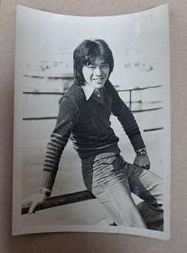 明星周边收藏 70-80年代老照片 生活照 钟镇涛 港版 5寸