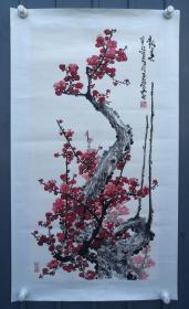 刘玉学：1964年生，山东临沂人。毕业于山东师范学院美术专业，擅长写意花鸟。现为山东美协会员，临沂美协副秘书长