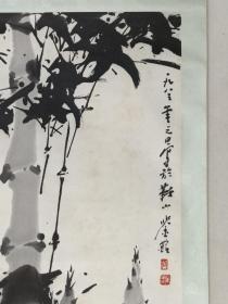 保真书画，近现代名家，辛鉴名（辛鉴铭）国画一幅，原装裱立轴，尺寸68.5×45cm。