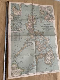 National Geographic国家地理杂志地图系列之1945年3月 The Philippines 菲律宾地图
