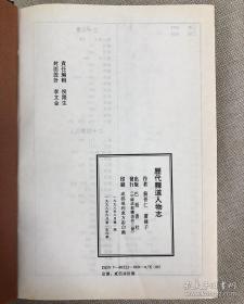 历代释道人物志