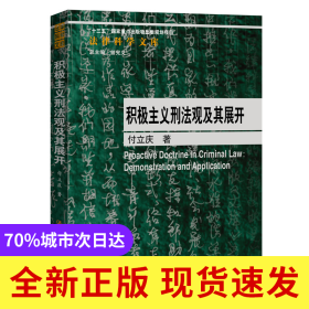 积极主义刑法观及其展开（法律科学文库；“十三五”国家重点出版物出版规划项目）