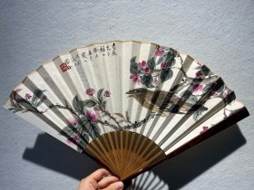 江寒汀  任政 双面成扇
49*18cm
江寒汀（1903年—1963年2月6日），名上渔，江苏常熟虞山镇人，近现代画家。