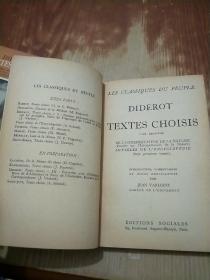 DIDEROT TEXTES CHOISIS 1、2