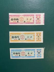 内蒙古1975年絮棉票票样3全