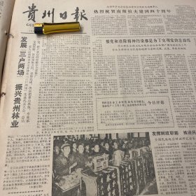 曾了凡书法。中国致公党八大开幕！《贵州日报》