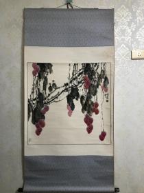 辽宁籍画家 崔宏涛绘红荔图