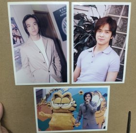 明星周边收藏 陈晓东 5寸彩照 三张齐售