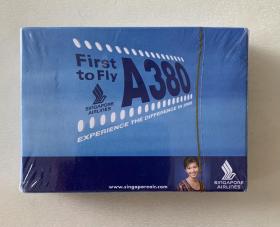 新加坡航空空客A380首航扑克牌