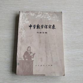 中学数学课实录  代数分册