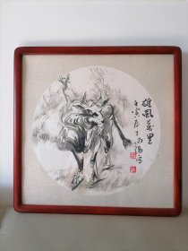 王向阳 三尺斗方，硬卡纸作品 只发画心 1972生于河南，现居北京。中国美术家协会会员，河南美术家协会会员、中国美术家协会理事。