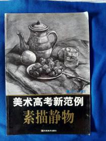 《美术高考新范例：素描静物》，8开。