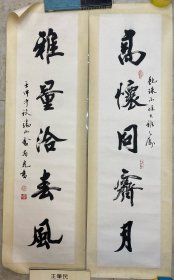 卢有光《对联》108X27CMX2，保真便宜出