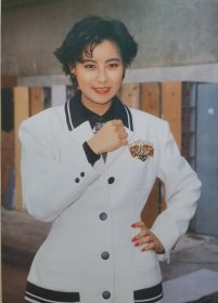 （偶01-92）螢幕偶像写真16开彩页 李美凤 背面 陈秀珠 1张2面