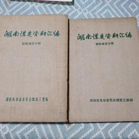 湖南煤炭资料汇编 零陵地区分册和邵阳地区分册湖南煤炭资料汇编自治州分册 3本合售