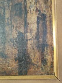 1963年加拿大蒙特利尔康莱德美术馆出品老油画，有款自查，原装裱，框子散架了
