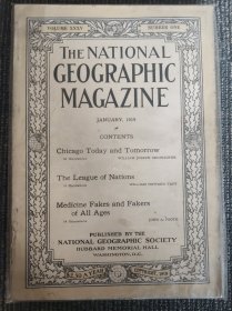 National Geographic 国家地理杂志英文版1919年1月