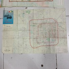 北京行车指南图（1989年9月第1版印）