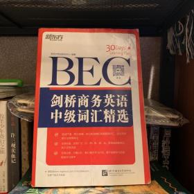 剑桥商务英语（BEC）中级词汇精选：新东方大愚英语学习丛书