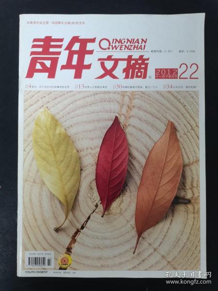 青年文摘 2012年 11月下半月刊第22期总第516期（如果你曾奋不顾身，爱过一个人）