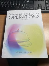 Managing Front Office Operations   前厅部的运转与管理 英语     原版    第10版     保证  正版  漂 亮   保证正版   照片实拍 J89