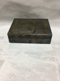 老物件银制盒子摆件