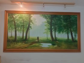 #23060603，远景大幅油画，品如图，仅限济南地区自提。