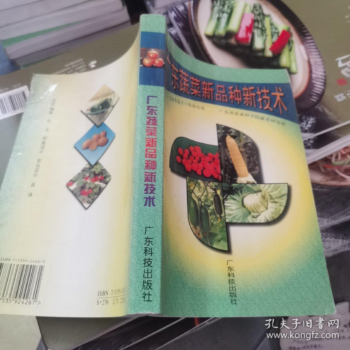 （库存书）广东蔬菜新品种新技术  无笔记