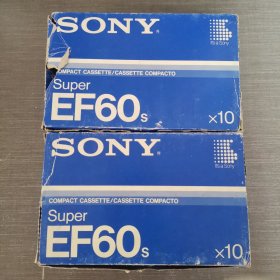 298磁带：SONY super EF 60 未拆封 19盘合售