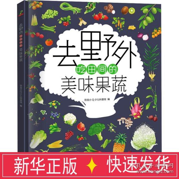 恐龙小Q 去野外吃田间的美味果蔬 精装科普大开本 6-12岁