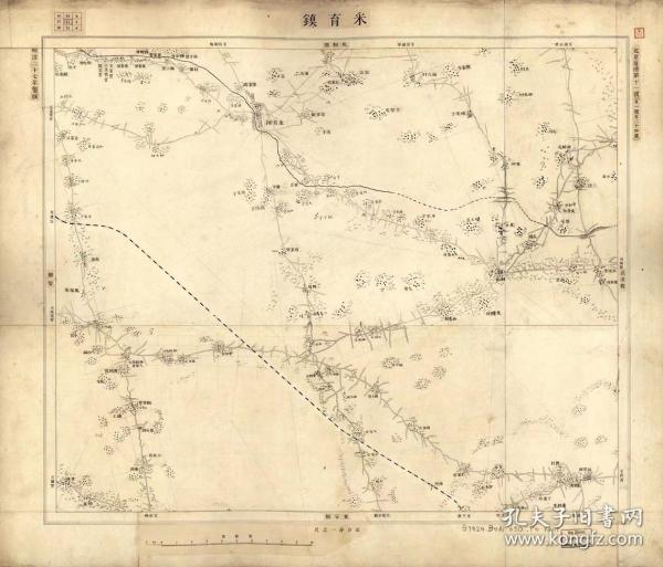 0558-11古地图1894 北京近傍图壹览  采育镇。纸本大小55*66厘米。宣纸艺术微喷复制