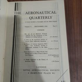 Aeronautical Quarterly(航空季刊)，五卷合售（1954年第5卷，1956年第7卷，1957年第8卷，1958年第9卷，1960年第11卷）