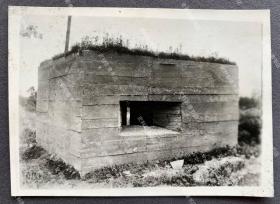 【上海史料】1937年“淞沪会战”时期 上海大场镇附近中国军队建造的军事碉堡 原版老照片一枚