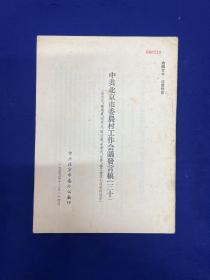 北京内容：1955年【中共北京市委农村工作会议发言稿】（三十）印250册