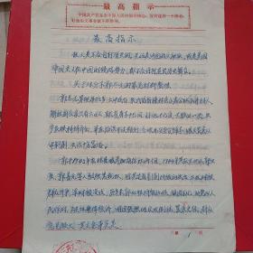 1969年6月22日，检举揭发类材料4张，河南省林县（今林州市）。（生日票据，历史档案，手写资料类收据）。（33-3）